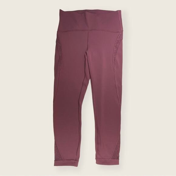 EUC | Lululemon | Capri Leggings | Mauve | Size 8 - Picture 1 of 10